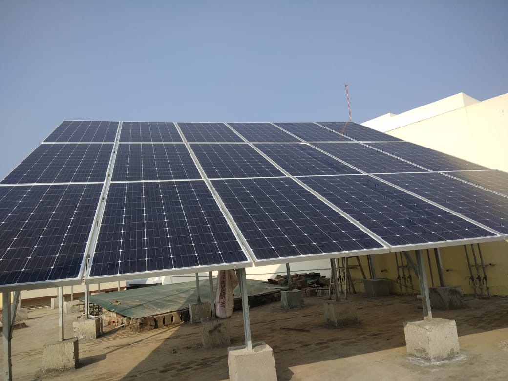 Solar installation at DTN, Noida, Uttar Pradesh